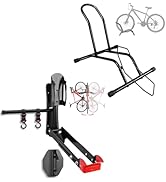 CUCESH Bike Floor Stan Bicycle Rack for Outdoor And Indoor &amp; Bicycle Bike Wall Mount Rack,Heavy D...