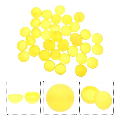 Toyvian 25 Peças Bolas De Loteria De Plástico Bolas Ocas De Mesa Bolas De Pong Para Decoração De Fes