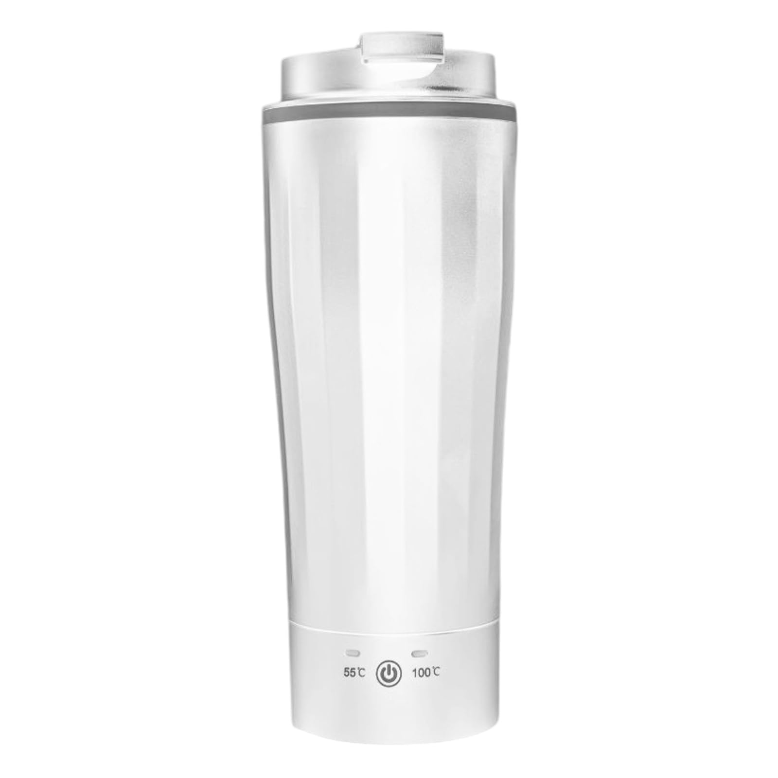 Taza de calentamiento del vehículo con apagado automático, taza de acero inoxidable portátil de 500 ml, taza de calefacción eléctrica para viajes por carretera con pantalla LED y viajes diarios