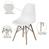 Modern Style Dining Chair, Home Kitchen Shell Lounge Plastic Chair, Mid Century Modern DSW Ergonomic Dining Chair for Living Room, Bedroom #1