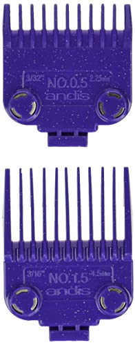 Andis 01420 Master Clipper Magnetic Comb Set  Dual Pack Sizes 0.5 & 1.5