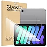 【6枚セッ】For iPad Mini7 ガラスフィルム(2枚)+カメラフィルム（4枚） Mosasa iPad Mini 第7世代 フィルム 衝撃吸収 9H硬度 飛散防止 2.5Dラウンドエッジ 自動吸着 気泡ゼロ 高透過率 高感度 iPad Mini（A17 Pro） 対応