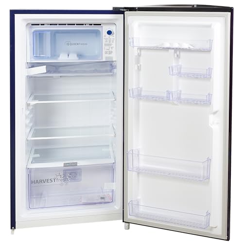 Image of Voltas Beko 185 L, 5 Star, Single Door DC Refrigerator (Dahlia Blue) (RDC220A /W0DBETMH000GD)