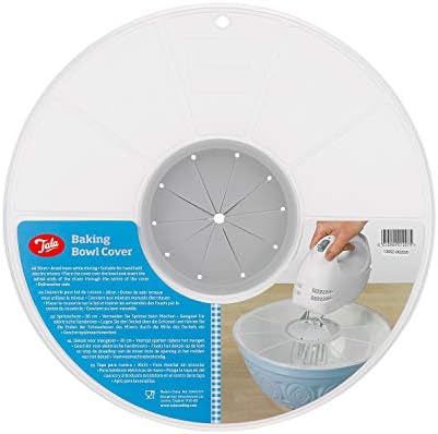 Tala Mixing Bowl Cover, Silicone, Protective Splatter Lid, Cooking Splash Guard, Ideal For Cooking and Baking, Fits 30cm Mixing Bowl, Dishwasher Safe, Kitchen Gadget, Off-white