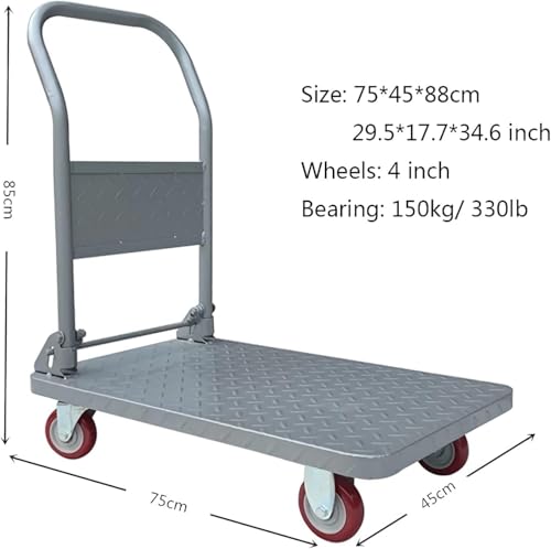 Carrito plegable de gran capacidad para transportar equipaje de forma cómoda 4
