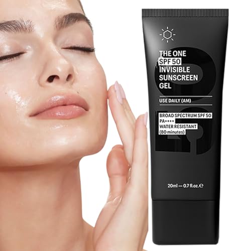 Protector Solar No Graso - Gel Facial Hidratante Spf50 - Crema Solar Amplio Espectro Humectante Textura Ligera Resistente Al Agua Para Viaje Playa Actividades
