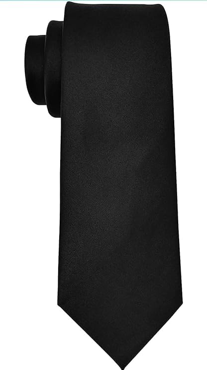 ARYANSH SHOPPE Men's Solid Color Satin Microfiber Tie, Regular and Skinny Width for Office, Interview Wedding Formal