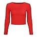 Produktbild WearAll Damen Lamarmshirt Gr. S-M 34-36, rot