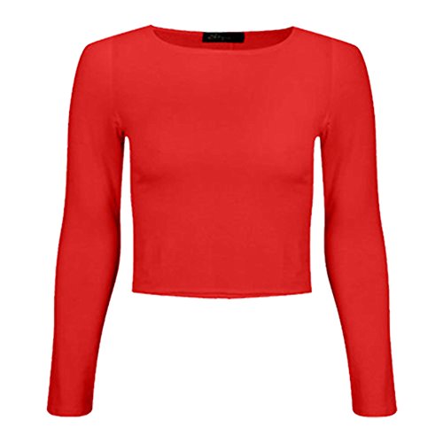 Preisvergleich Produktbild WearAll Damen Lamarmshirt Gr. S-M 34-36, rot