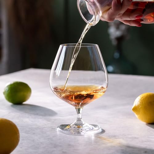 Image of Krosno Cognac Glasses Set of 6, 18.6 oz, Harmony Collection
