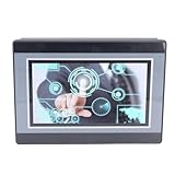 Marhynchus HMI PLC 7-Zoll-Touchscreen-Controller, 12 Eingänge, 8 Ausgangsrelais, Industrielles Bedienfeld mit Hochgeschwindigkeitszählung für FX3U 20 40 48MR