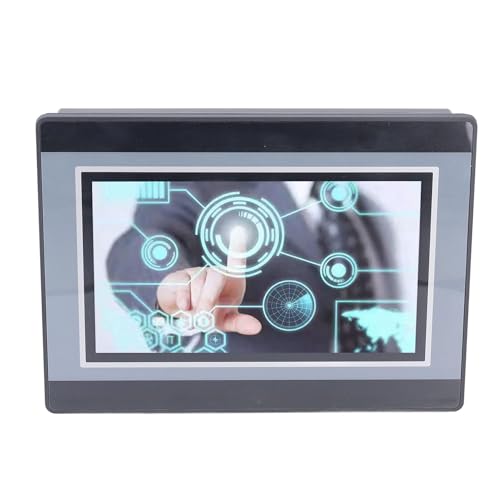Marhynchus HMI PLC 7-Zoll-Touchscreen-Controller, 12 Eingänge, 8 Ausgangsrelais, Industrielles Bedienfeld mit Hochgeschwindigkeitszählung für FX3U 20 40 48MR