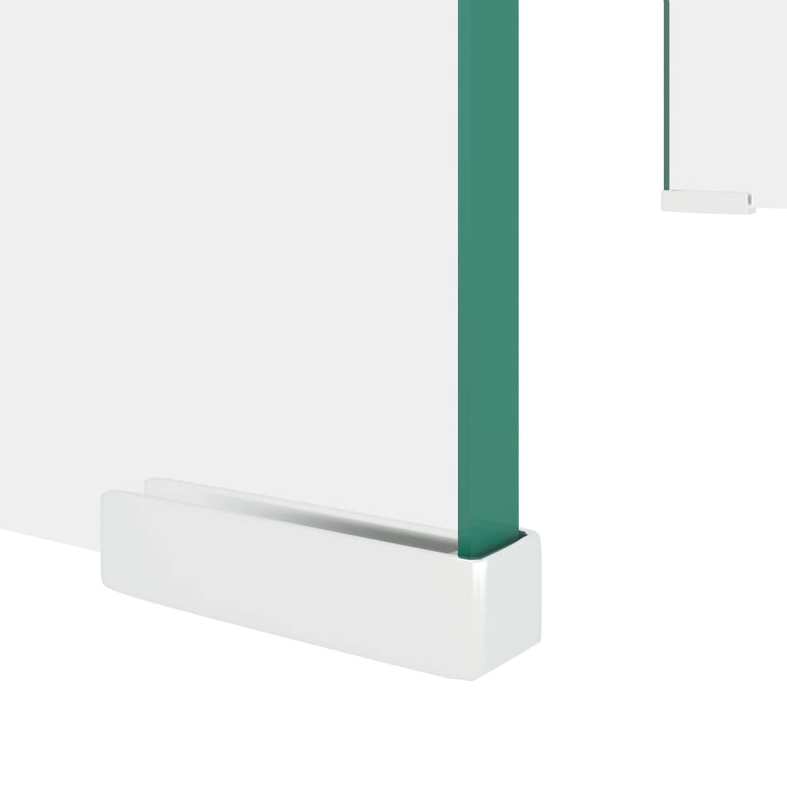 Stolik pod telewizor, szkło przezroczyste, 60 x 25 x 11 cm, konsola do telewizora, wąski monitor