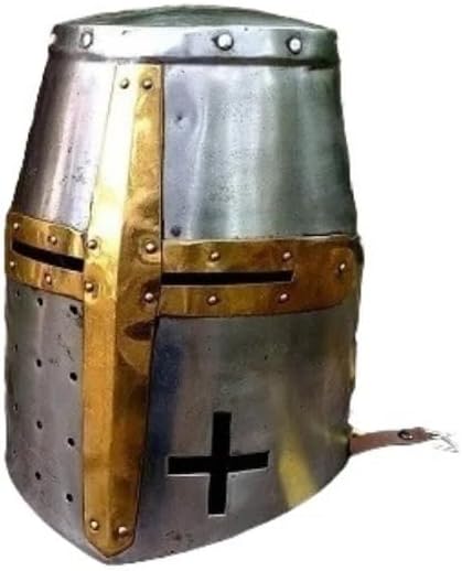 handcrafted medieval Knight Templar helmet polished Knight Templar crusader helmet large Knight Templar helmet replica medieval crusader helmet with cross new Knight Templar helmet