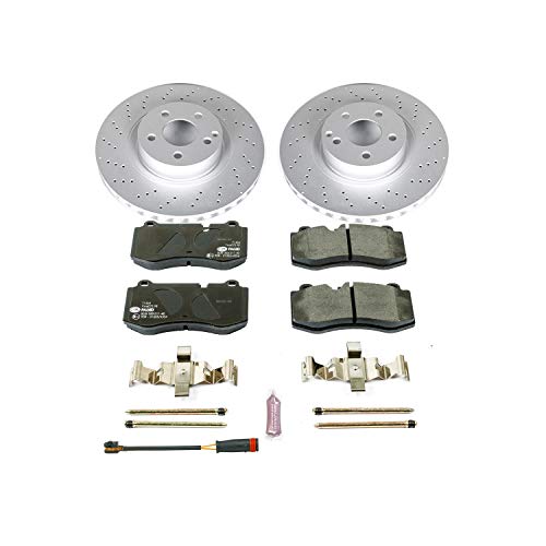Image of PowerStop Euro-Stop Fully Coated Front Brake Kit For Mercedes-Benz CL550 2007-08 |S400 2010-13 |S550 2007-11 - ECE-R90 Certified Brake Pads + Disc Rotor Upgrade, ESK6231