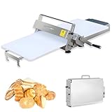 CLEASEBILY Macchina per Stendere la Pasta, Laminatrice per Pasta per Croissant, Spessore della Macchina per Impasto Regolabile, per Croissant, Pizza e Pasta Sfoglia 300