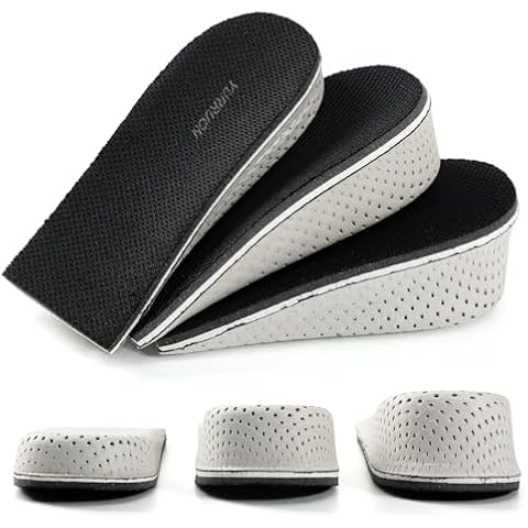 1Pair Memory Foam Invisible Height Increasing Insoles Soft Breathable Heel Lifting Inserts Pain Relief Heel Lift Height Booster for Unisex Men Women Cover