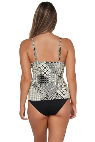 Sunsets Forever Tankini Women's Swimsuit Top with Underwire in Textured Fabric (Bottom Not Included)3