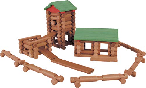 Lincoln Logs-Collector's Edition Village-327 Pieces-Real Wood Logs-Ages 3+ - Best Retro Building Gift Set For Boys/Girls-Creative Construction Engineering–Top Blocks Game Kit - Preschool Education Toy #TOP6
