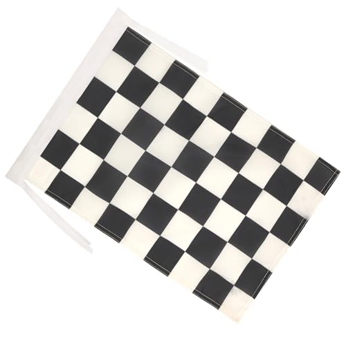 AZ FLAG - Flagge Zielflagge Schwarzes Und Weisses - 45x30 cm Mit Kordel - Schwarz-Weisse Rennflagge Fahne 30 x 45 Cm - Flaggen
