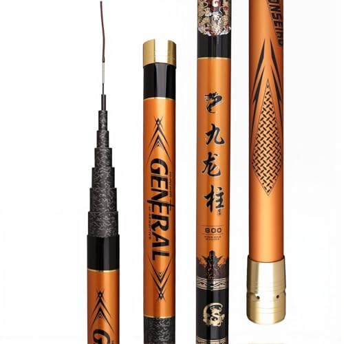 TUJISEK Canne A Peche télescopiques en Carbone 8m 9m...