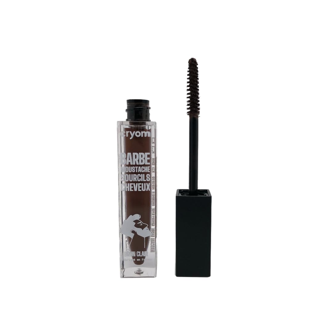 Correcteur temporaire de couleur pour barbe, sourcils et cheveux, flacon brosse 7 ml. Cosmétique et maquillage pour hommes. N°01 : Noir