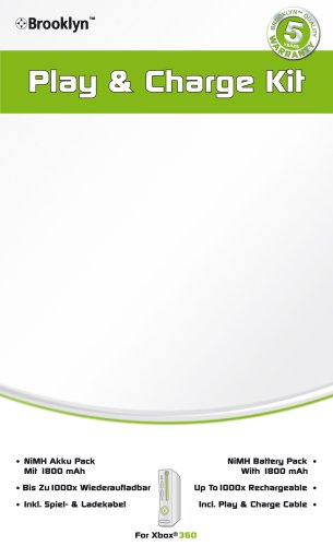 XBOX360 Play N Charge Kit - White