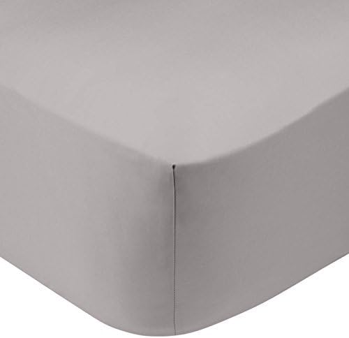 IDEAhome Jersey Knit Fitted Cot Sheet, Soft Material, Suitable for Bunk Beds, Camping, RVs, Folding Beds, Boys & Girls, 75" x 33" with 8" Pocket, 1 Pack (Grey, Cot Sheet)