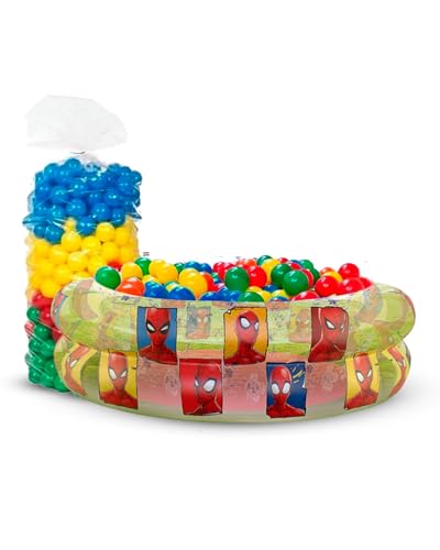 Piscina Infantil Inflável Homem Aranha 70 litros + 50 Bolinhas