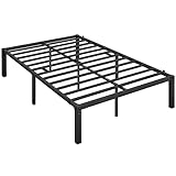 Yaheetech Cama Doble Base de Cama Metal Base Estructura de Cama Espacio Almacenamiento Bajo para Colchón 140 X 200cm