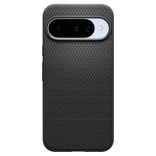 Image of Spigen Liquid Air MagFit Back Cover Case for Pixel 10 Pro /10, Pixelsnap Compatible, Slim Matte Grip - Polycarbonate + TPU | Matte Black