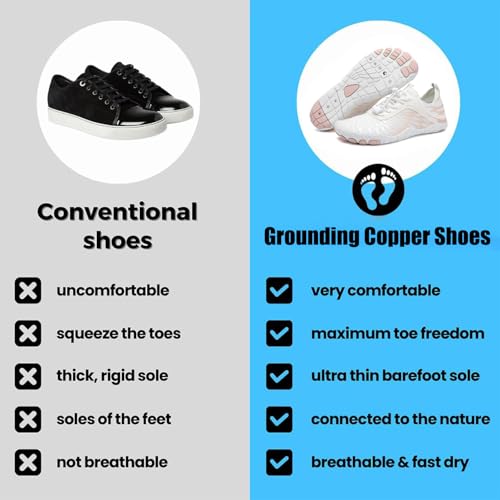 Grounding Shoes with Copper, Skin Pro with Copper - Grounding Allround Barefoot Shoes for Women Men3