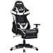 WENSIX Gaming Stuhl Ergonomischer Stuhl Sessel Bürostuhl, mit versenkbarer Fußstütze, verstellbaren Armlehnen und Rückenlehne.