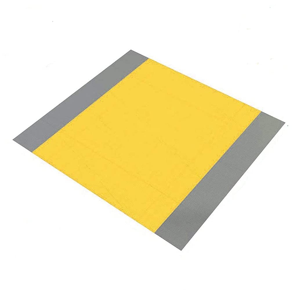 Couverture de plage imperméable et anti-sable TILEZE 210 x 200 cm jaune