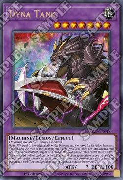 Dyna Tank BLCR-EN018 Ultra Rare Englisch Near Mint 1. Auflage - Battles of Legend: Crystal Revenge - mit ReCollectibles-Versandschutz - für Yu-Gi-Oh!