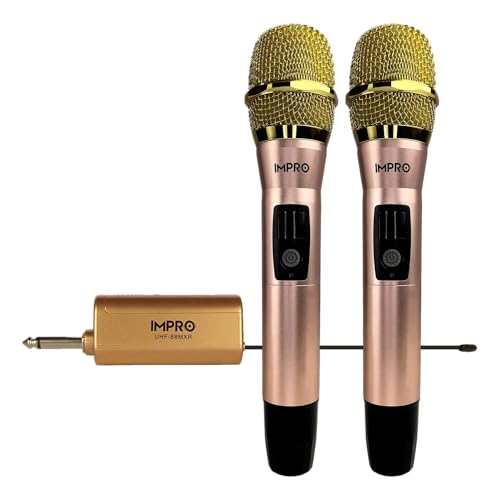 ImPro UHF-88MXR Professional UHF Wireless Microphones (Rose Gold)