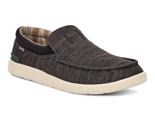 Sanuk Mens Hangout Lite Knit Loafers | Mens Shoes | Slip On Shoes for Men | Men's Slip-on Loafers | Removable Comfort Footbed
