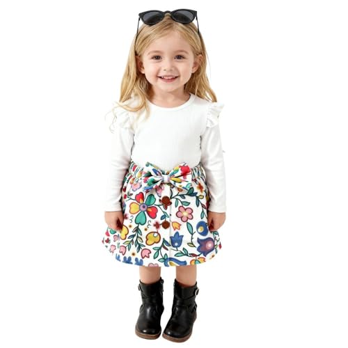 Image of A.T.U.N. (ALL THINGS UBER NICE) Stylish Winter-Ready Girls Dress | Round Neck with Long Sleeve and Bow Detail | Warm & Trendy Outfit