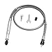 HandsEase 3.175mm Flex Shaft adapter Attachment Flexible Power Drill Extension Cable Chuck for Dremel Rotary Grinder Woodworking Tools with Wrench (Silver)