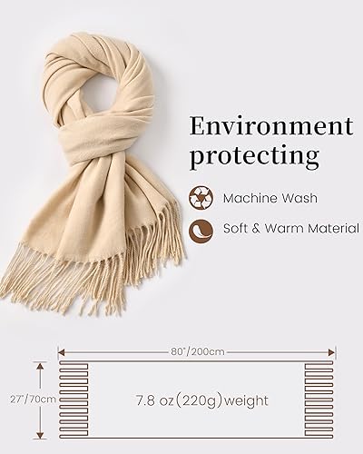 Scarf for Women - Winter Scarf for Women Cold Weather Soft Pashmina Shawl4