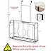Auledio 2 Pack Over the Door/Wall Mount Cabinet Organizer Storage Basket in Kitchen or Pantry for Cutting Board, Aluminum Foil, Plastic Wrap, Mesh Silver