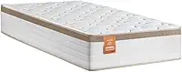 Colchão Solteiro Molas Ensacadas Real 88x188x27cm Branco/Bege - Suporta até 130kg