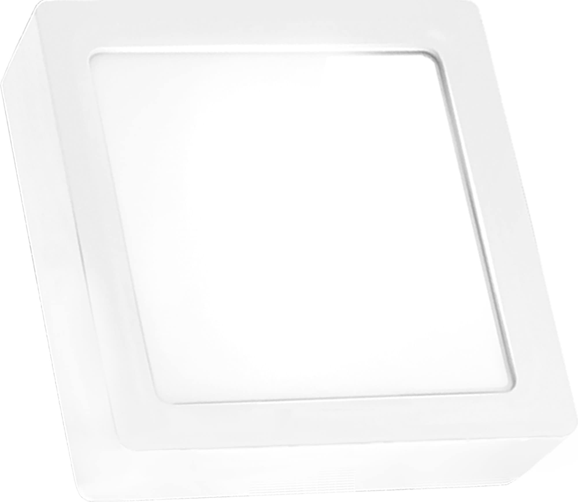 Braytron LED Aufbauleuchte, Eckig, 24 Watt, 1860 Lumen, Neutralweiß 4000K – Moderne Deckenleuchte Für Büro, Laden & Wohnung