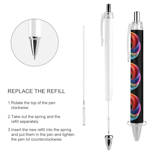 Bolígrafo retráctil multicolor para apuntes creativos en la oficina, pack de 4 4