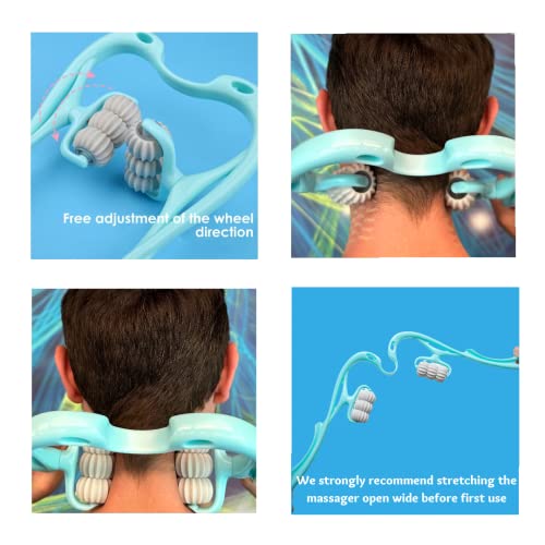 Neck Massager, Neck Massager Roller, Neck Roller, Neck Handheld Massager With 6 Balls Massage Point, Neck Pain Relief Massager For Deep Tissue In Neck, Back, Arms, Waist, Foot, And Legs #TOP1