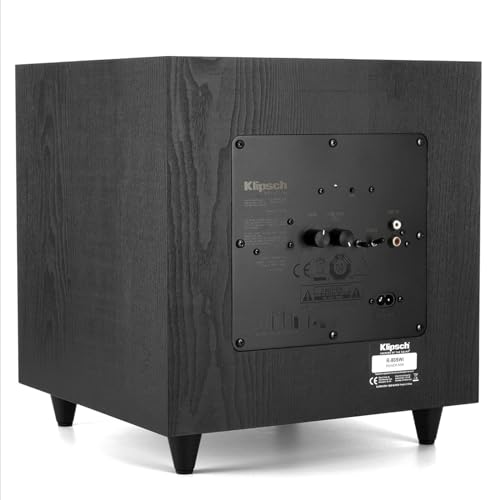 Image of Klipsch R-51M Bookshelf Speakers (2 Pairs) with R-52C Center Channel Home Speaker and R-80SWi 8-inch 150W Wireless Subwoofer (Black) Bundle