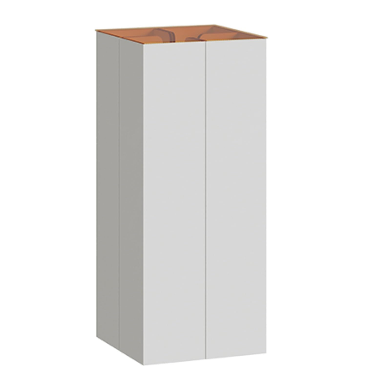 Présentoir Pliable Blanc Colonne 30x30x70 pour Magasins de Vêtements