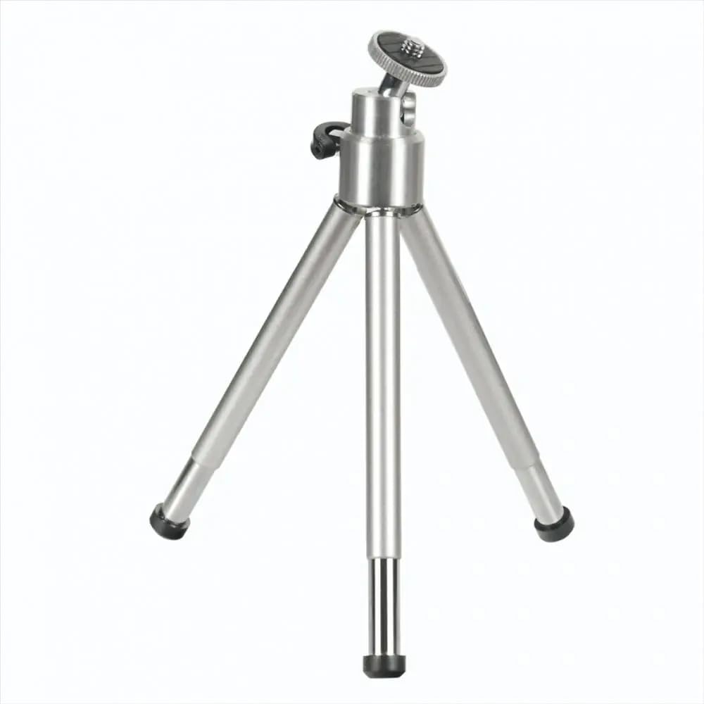 Hama Mini treppiede con testa a sfera 3D per cellulare, fotocamera o action cam, mini treppiede in metallo - argento