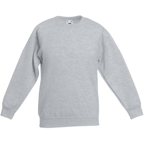FRUIT OF THE LOOM Kids Heather Grey Sweatshirt Cover