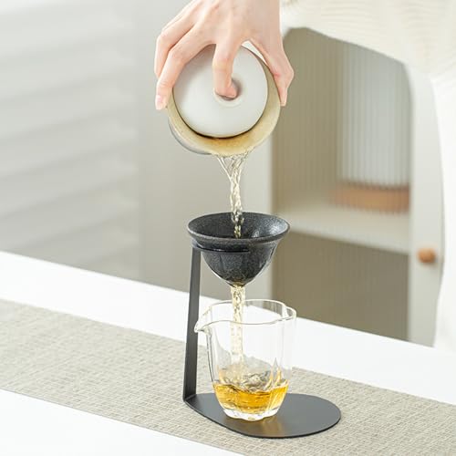 One-Piece Non-Porous Ceramic Stone Tea Strainer - Ideal for Loose Tea and Coffee Filtration - Perfect Teapot Companion - Image 4